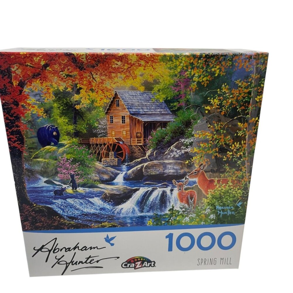 Cra-Z-Art 1000 Piece Jigsaw Puzzle Spring Mill 27×20 in Abraham Hunter